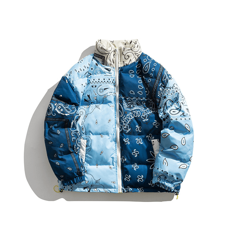 color matching loose padded jacket, view 5 - MRSLM
