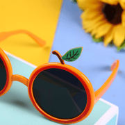 Orange candy UV protection sunglasses, view 3 - MRSLM