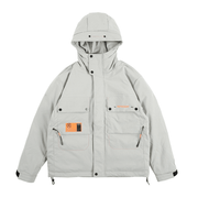 men's hooded multi-pocket loose coat, view 2 - MRSLM