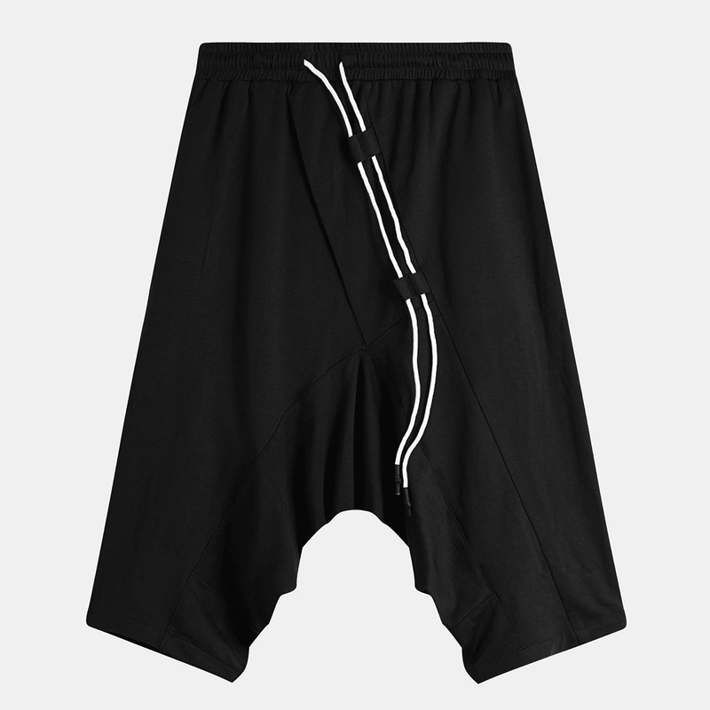 Men's army green cotton shorts, view 5 - MRSLM