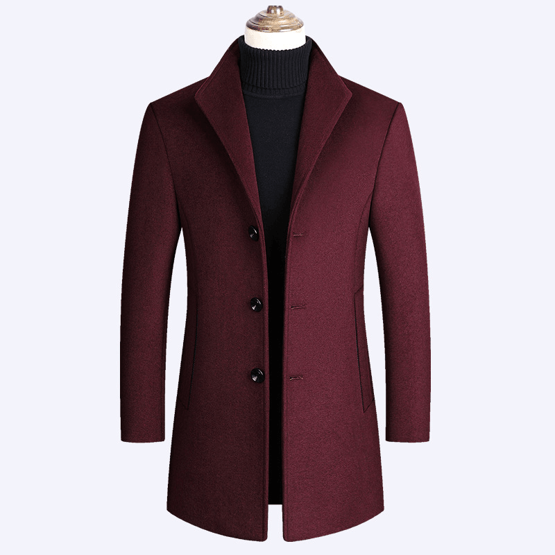 men's woolen overcoat, view 4 - MRSLM