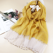 elegant pearl silk scarf shawl, view 9 - MRSLM