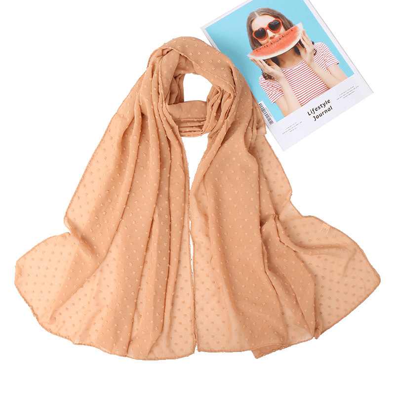 thick chiffon long scarf - MRSLM
