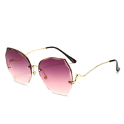 Women's frameless cut-edge sunglasses, view 3 - MRSLM