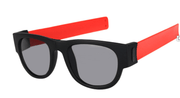 black frame sunglasses with colored legs, view 6 - MRSLM