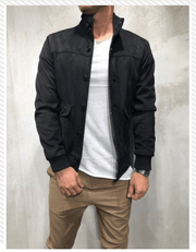 men's slim corduroy jacket with patch pockets, view 5 - MRSLM