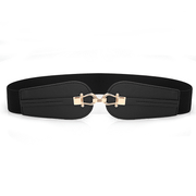 Women's elastic wide faux leather belt, view 4 - MRSLM