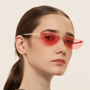 semicircle rimless sunglasses, view 5 - MRSLM