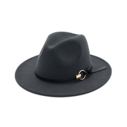 Wool felt jazz hat with belt, view 4 - MRSLM