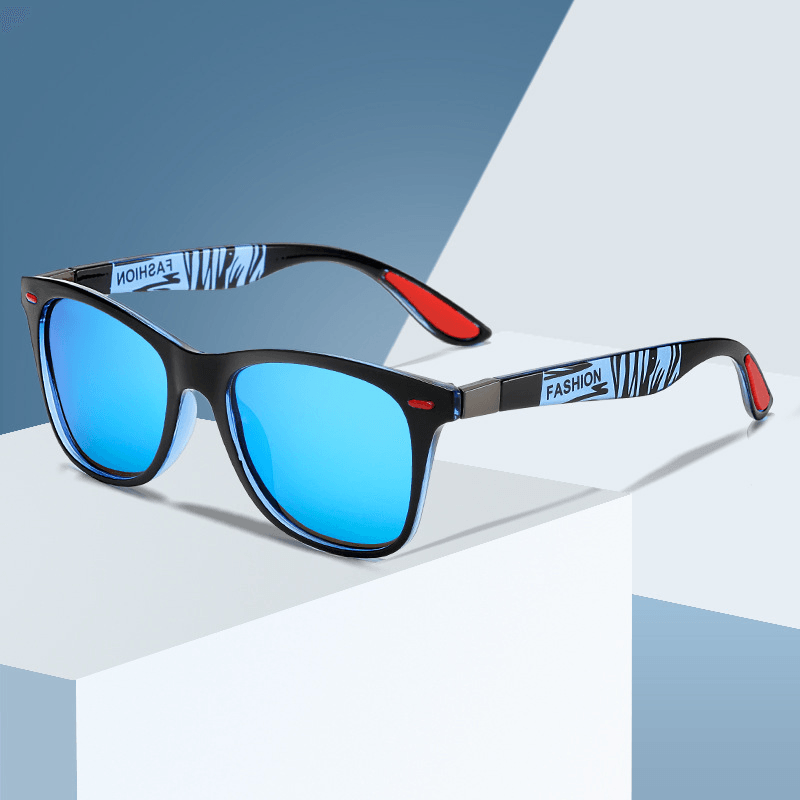 women's square colorful TAC sunglasses, view 10 - MRSLM