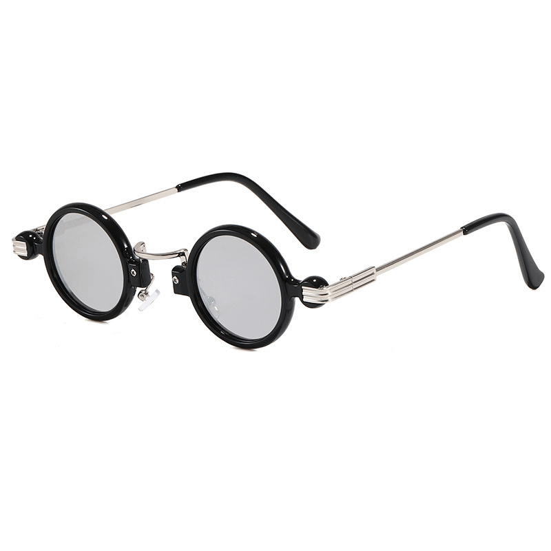 Steampunk small round sunglasses, view 5 - MRSLM