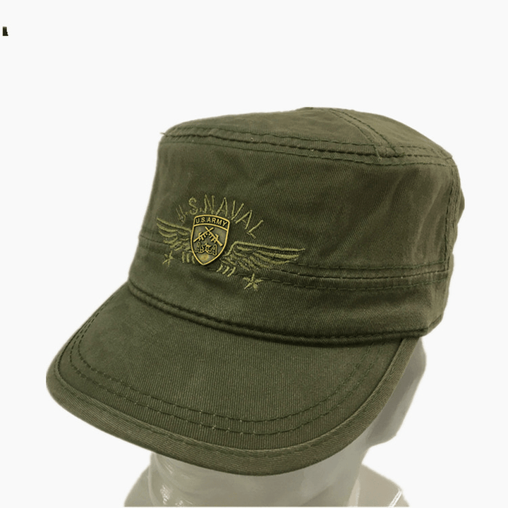 United Front Army Fan Flat Cap Cotton Duck Tongue Short Zhan Hat - MRSLM