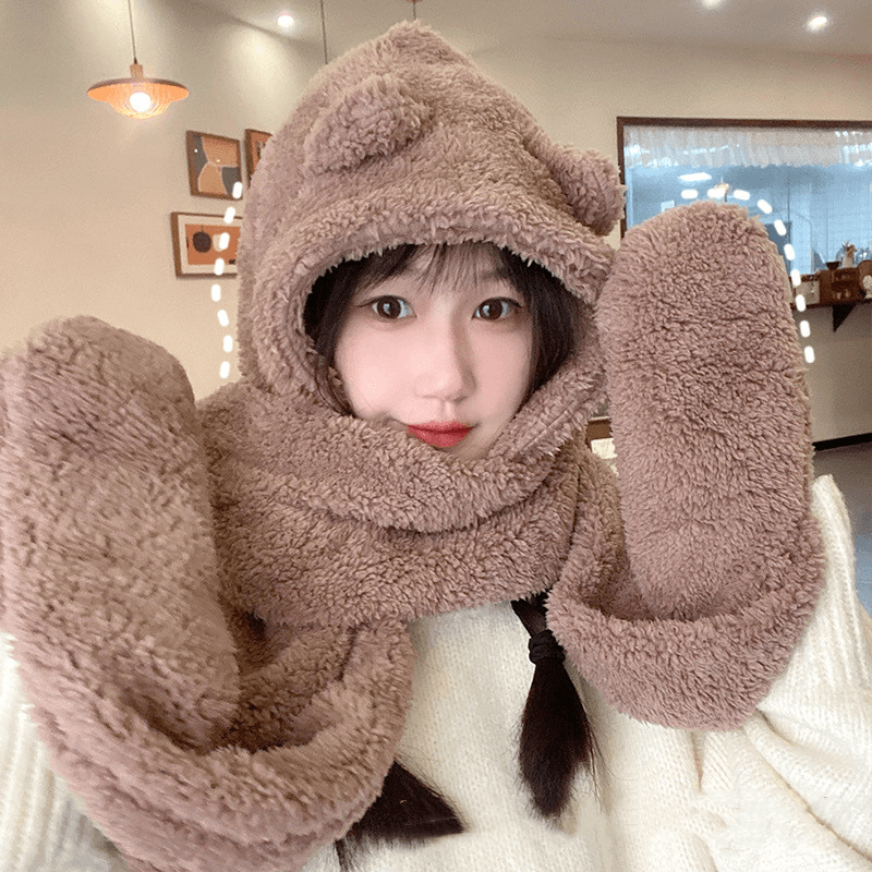 warm wool turtleneck scarf for cycling, view 6 - MRSLM