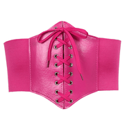 women's high-waist PU corset belt, view 4 - MRSLM