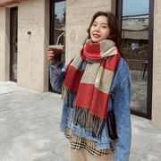 Women's warm imitation wool scarf, view 10 - MRSLM