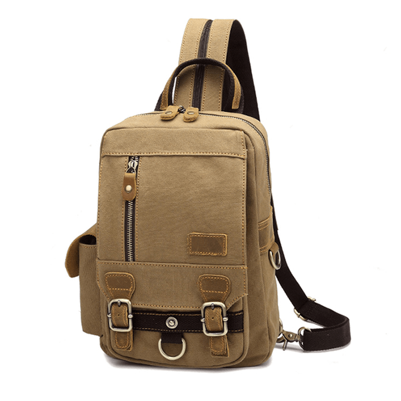 Multi-Function Canvas Casual Bag Messenger Bag Shoulder Bag - MRSLM