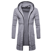 men's hooded mid-length cardigan, view 4 - MRSLM