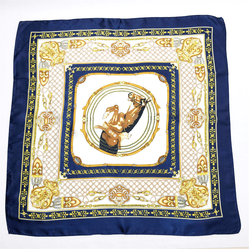 women's small square floral scarf, view 5 - MRSLM
