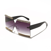large frame rhinestone sunglasses, view 5 - MRSLM
