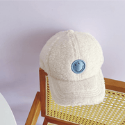 Children's lamb wool baseball hat, view 4 - MRSLM