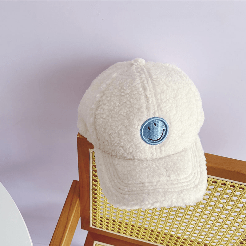 Children's lamb wool baseball hat, view 4 - MRSLM