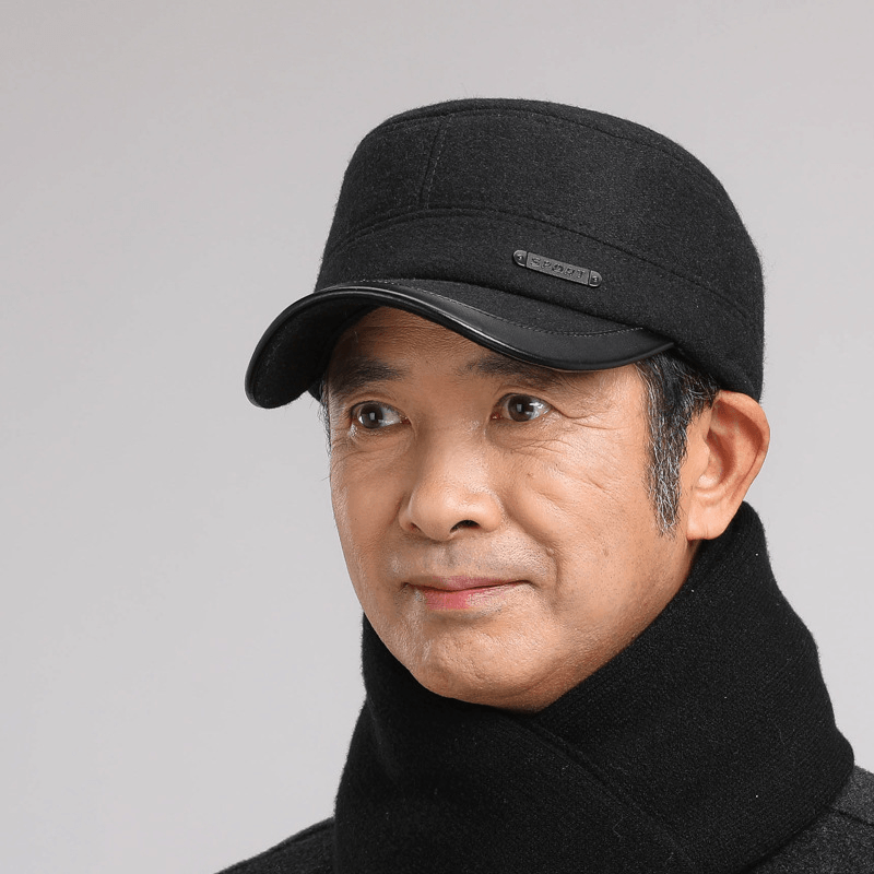 Men's winter flat cap, view 5 - MRSLM