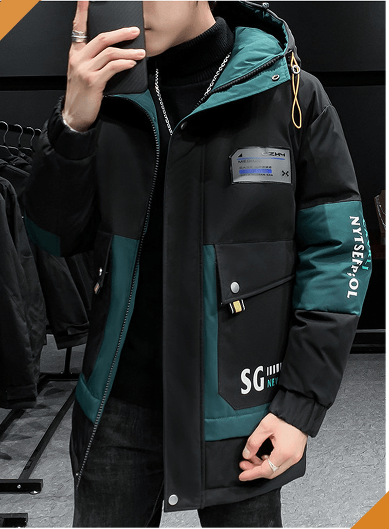 men's thick padded winter jacket, view 7 - MRSLM