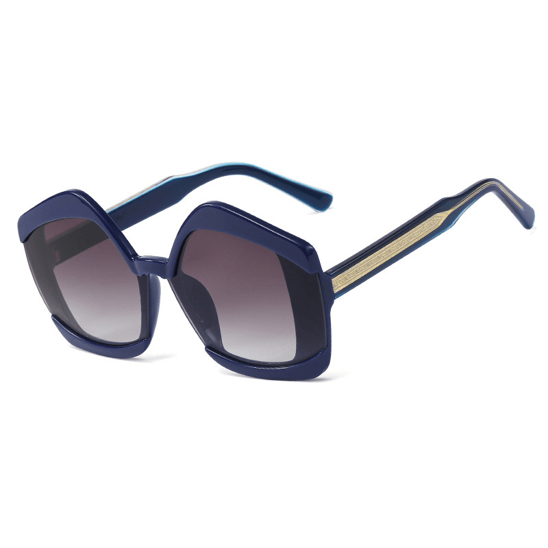 irregular large frame sunglasses, view 3 - MRSLM