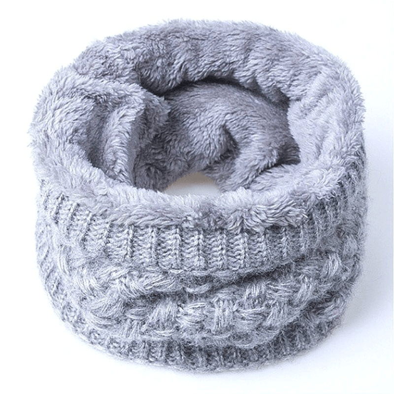 cotton warm neck collar scarf, view 3 - MRSLM