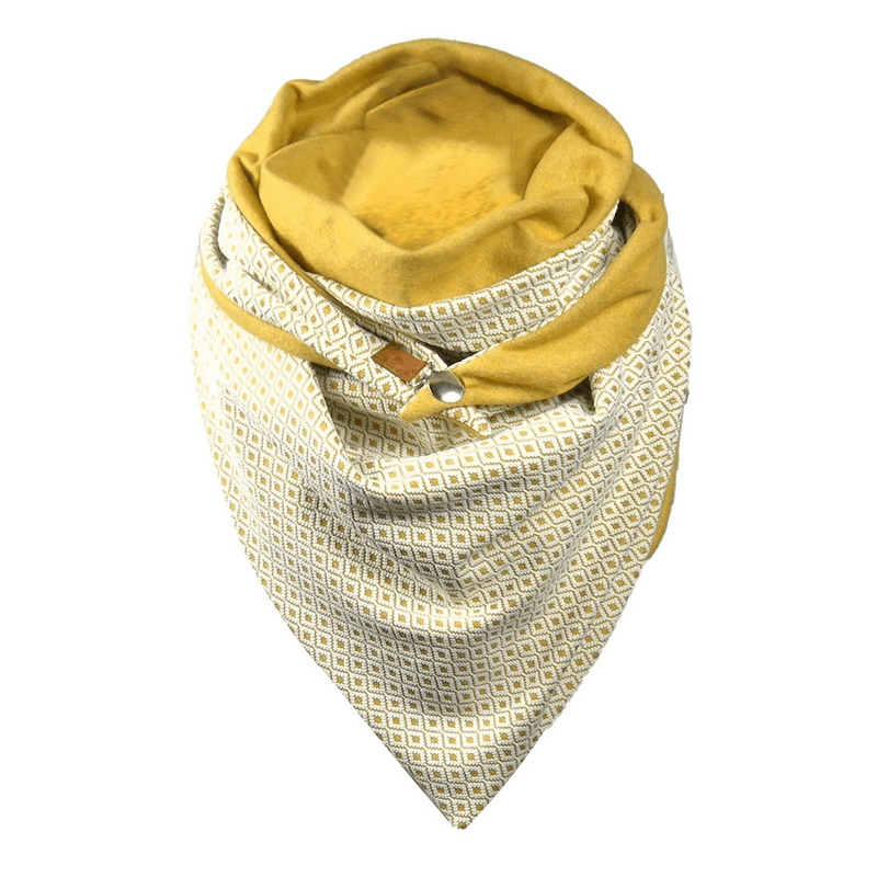 Padded warm printed shawl scarf, view 24 - MRSLM