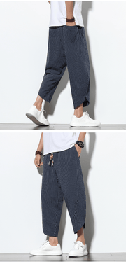men's striped harem pants, view 5 - MRSLM