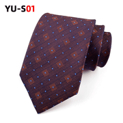 Men's retro jacquard tie, view 2 - MRSLM