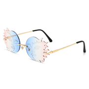 Funny polygonal moon sunglasses for women, view 6 - MRSLM