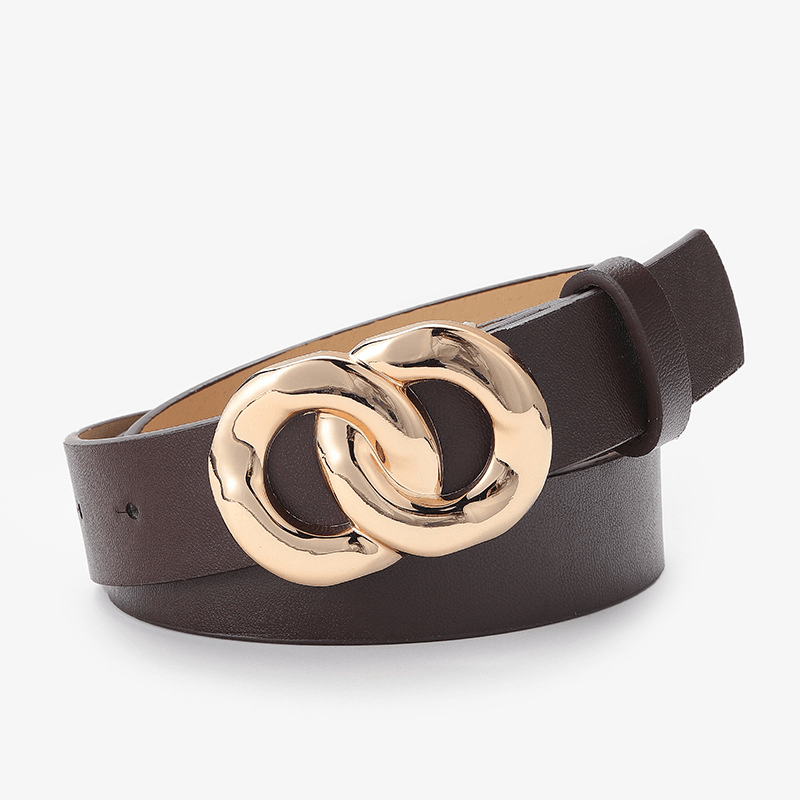 women's chain buckle belt, view 6 - MRSLM
