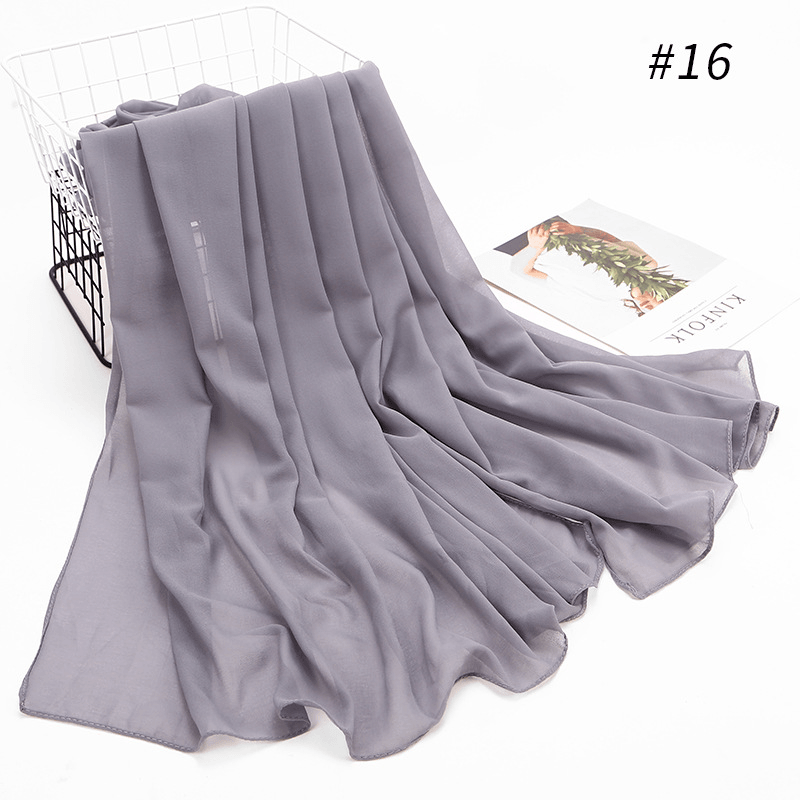 women's chiffon hijab headscarf, view 21 - MRSLM