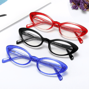 oval flat lens computer glasses, view 4 - MRSLM