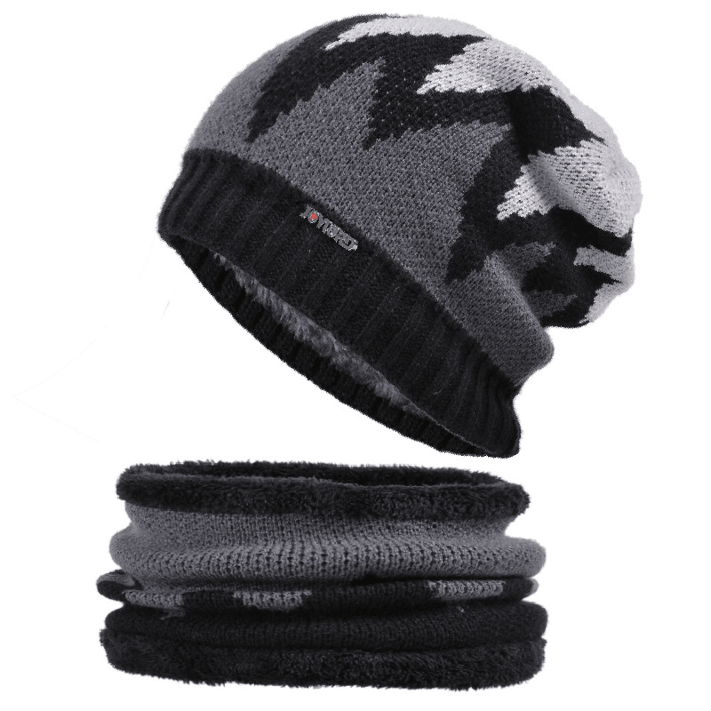 men's flame knitted wool hat, view 6 - MRSLM