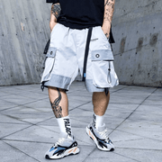 men's cotton cargo shorts, view 3 - MRSLM