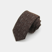 slim striped flannel tie, view 14 - MRSLM