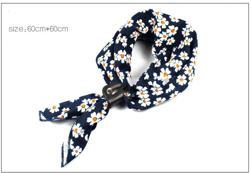 retro cotton square scarf, view 6 - MRSLM