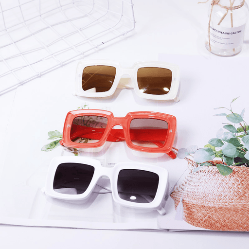 simple big frame retro square sunglasses - MRSLM