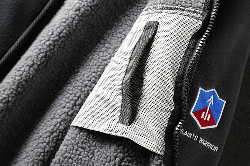 Men's fleece soft shell jacket, view 7 - MRSLM
