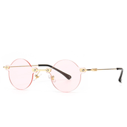 retro square narrow street fashion sunglasses, view 2 - MRSLM
