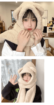 warm wool turtleneck scarf for cycling, view 7 - MRSLM
