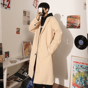 Men's mid-length woolen coat, view 5 - MRSLM