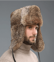 Men's thick warm ear protection hat, view 2 - MRSLM