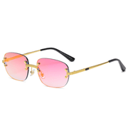 metal square color film sunglasses, view 3 - MRSLM