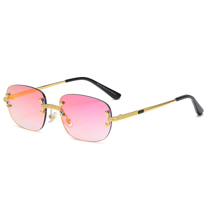 metal square color film sunglasses, view 3 - MRSLM