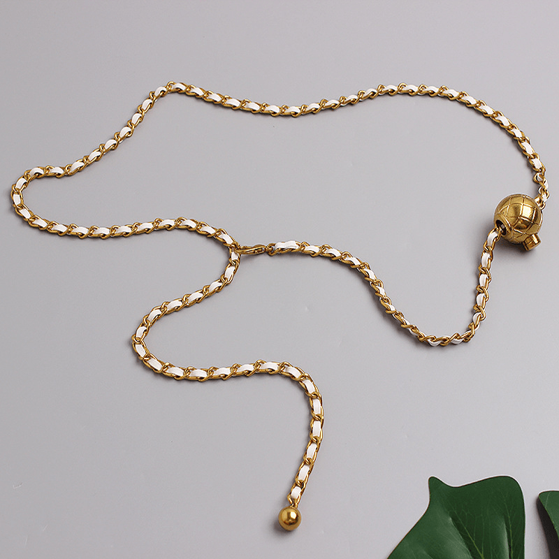 adjustable waist chain belt, view 3 - MRSLM