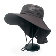 men's cotton wide brim fisherman hat, view 12 - MRSLM